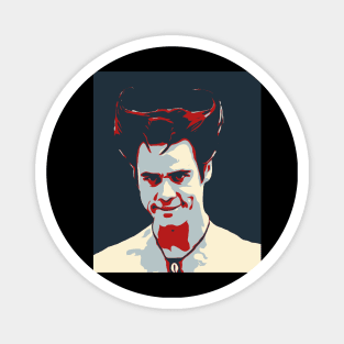 Jim Carrey Cosplays Red Devil Magnet